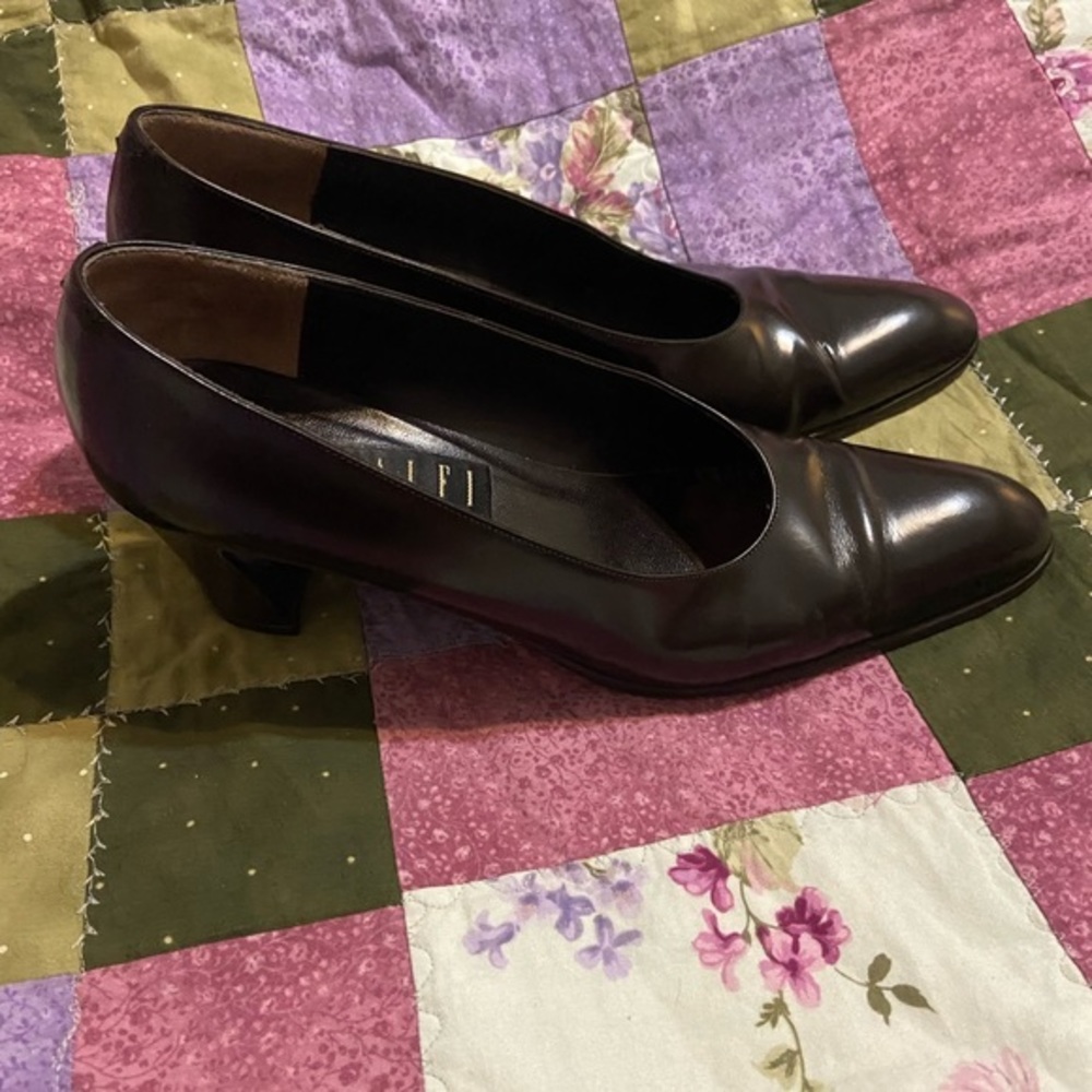 Amalfi Italy brown block heels Size 9.5‎ - Picture 2 of 9